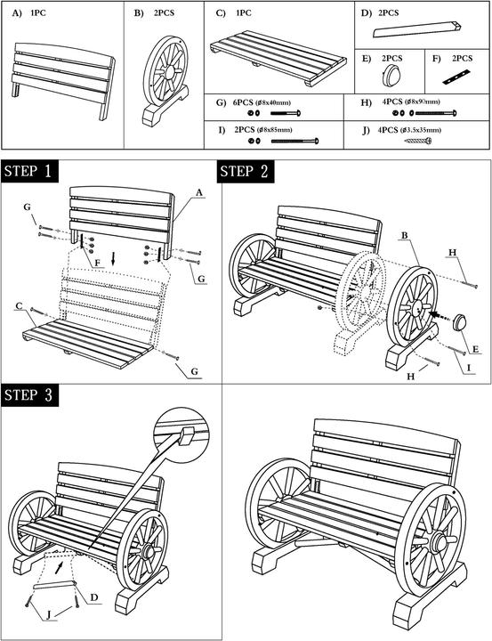 Produktbild HTI-Line Gartenbank