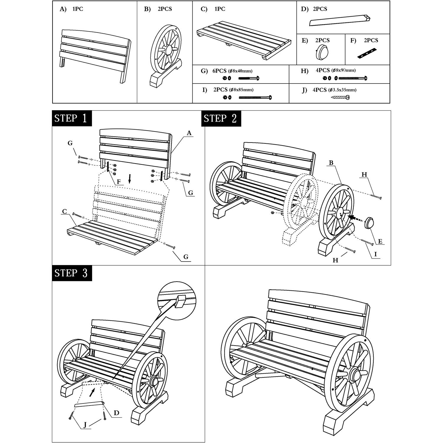 Thumbnail - HTI-Line, Gartenbank, Gartenbank
