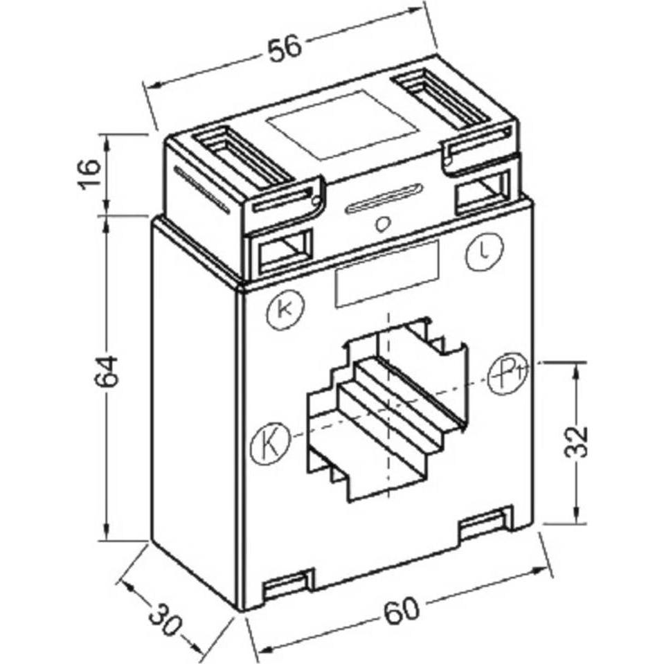 Thumbnail - Celsa AST 315 250/5A 5VA Kl. 1 Aufsteckstromwandler Primärstrom 250A Sekundärstrom 5A Leiterdurchf, Transformator
