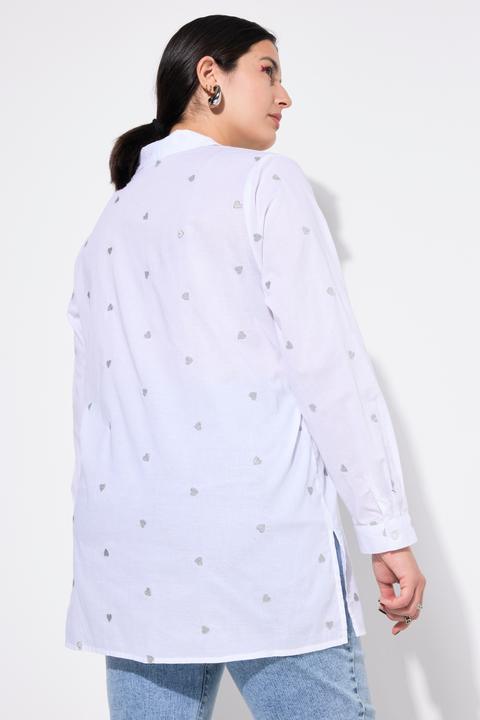 Produktbild Studio Untold Hemdbluse, Boxy Shape, Silver Hearts (46, 48)
