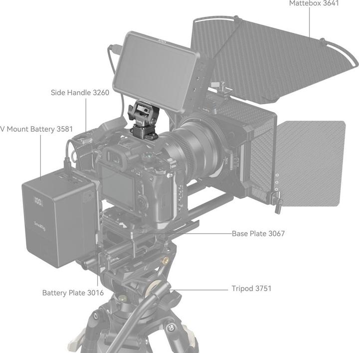 Actual product image SmallRig HawkLock H21 quick release monitor mount