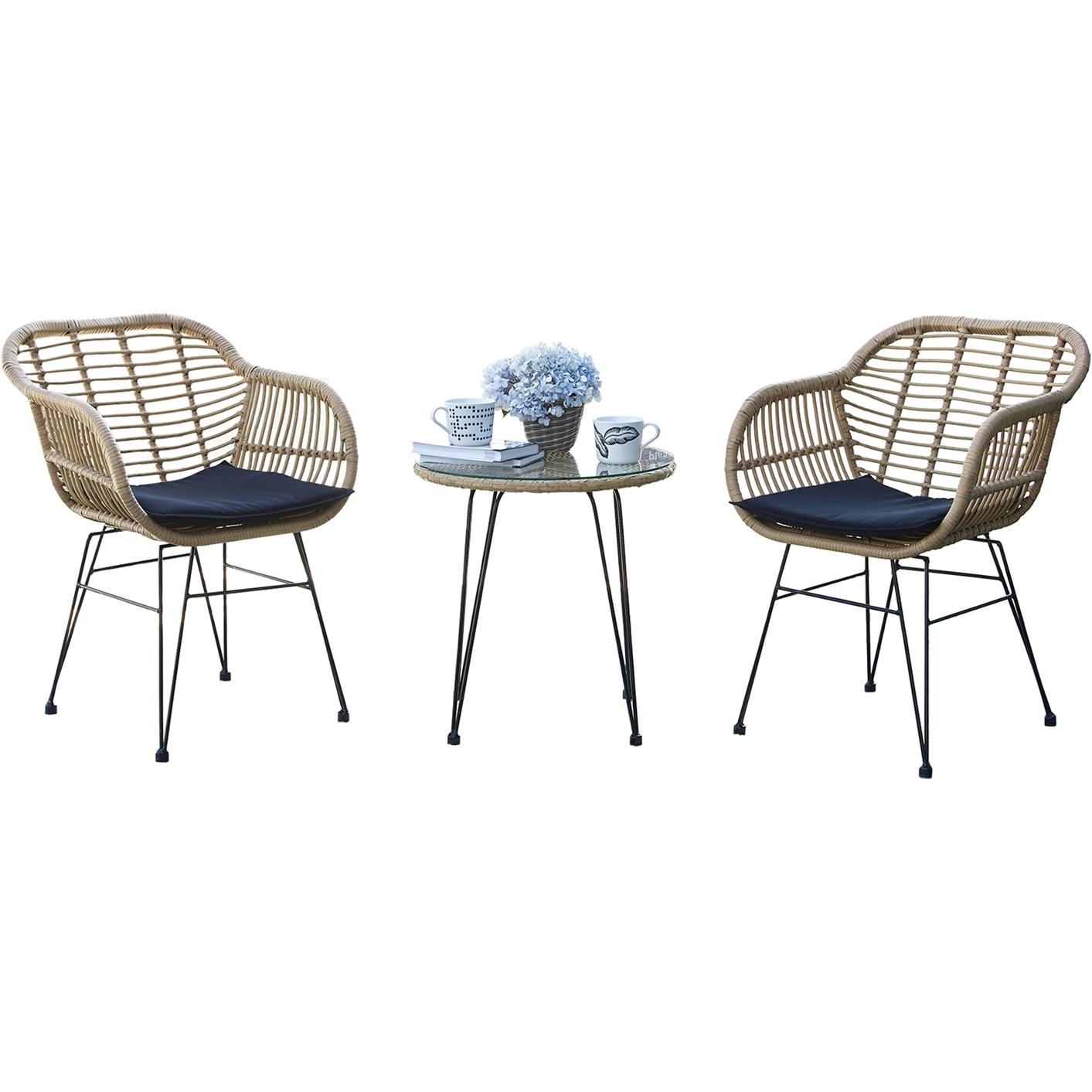 HTI-Line, Gartentisch + Balkontisch, Terrassenmöbel (66 cm)