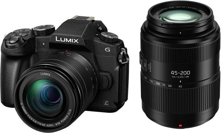 Produktbild Panasonic Lumix G81 Doublezoom Kit (12 - 60 mm, 16.10 Mpx, Micro Four Thirds)
