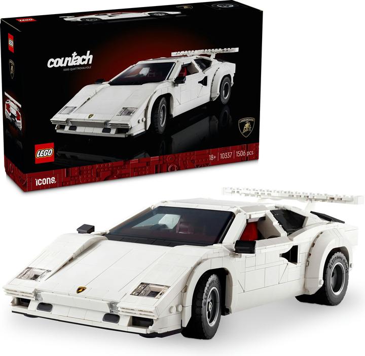 Image du produit LEGO Lamborghini Countach 5000 Quattrovalvole (10337, LEGO Icons, LEGO difficiles à trouver)