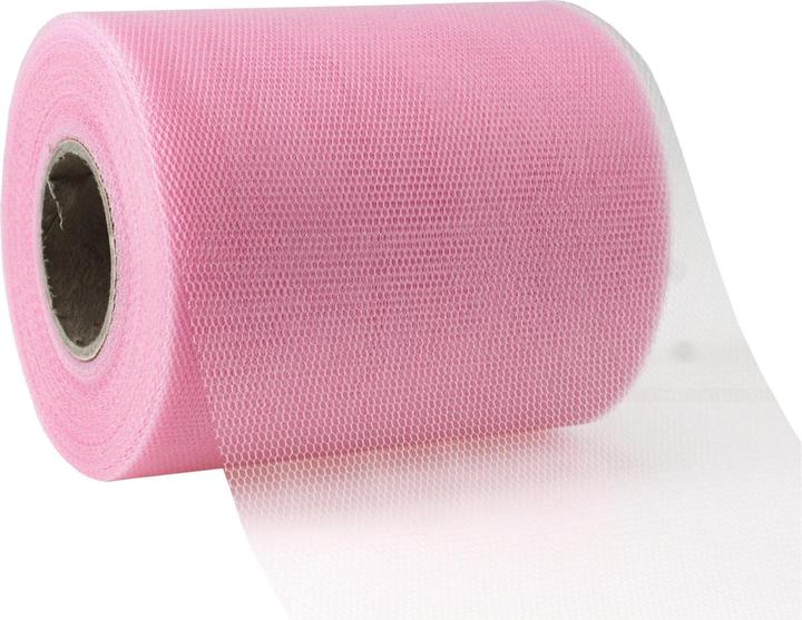 Actual product image Pattberg Gift ribbon Verona tulle 11.2 cm x 50 m, light pink (Gift ribbon, 1 x)