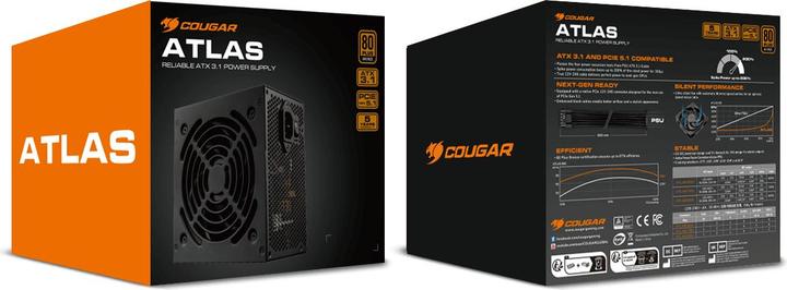 Image du produit Cougar Netzteil ATLAS 750W ATX3.1 / 80 Plus Bronze (750 W)