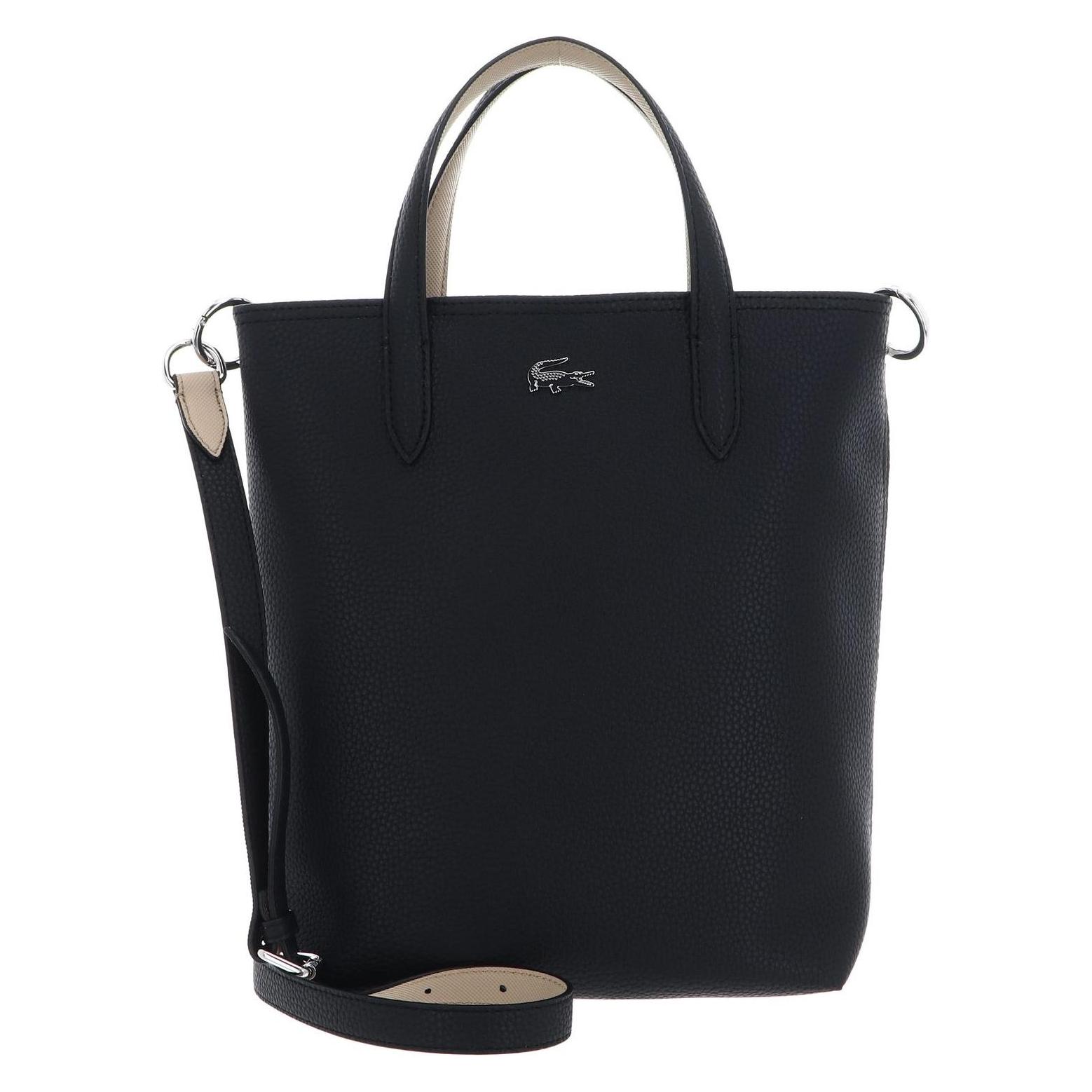 Lacoste, Damen, Handtasche, Anna Z Vertical Shopping Bag, Schwarz