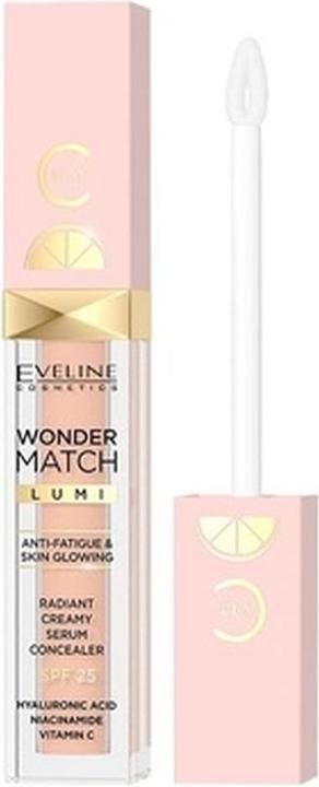 Eveline Wonder Match Lumi Brightening Creamy Concealer Spf20 Illuminating Concealer Under The Eyes (Nude Warm)