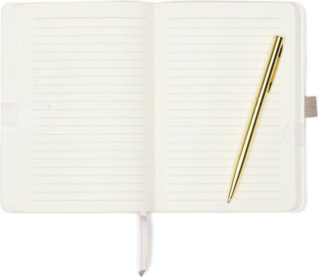 Actual product image Designworks Vintage Sass Notebook with Pen - Shiitake Happens (Lined, Hardcover)