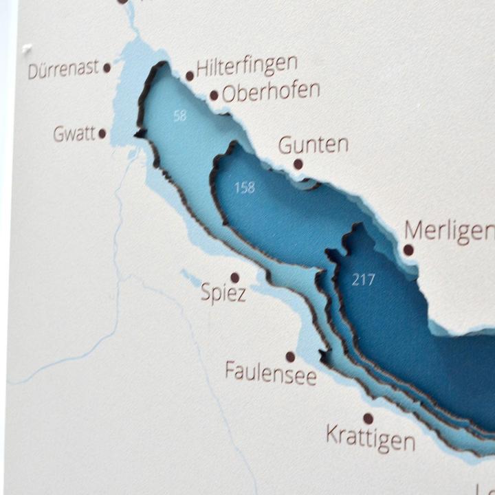 Produktbild Enjoy The Wood Thunersee / Brienzersee - Seekarte aus Holz