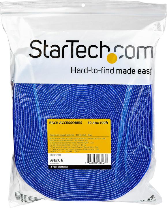 Produktbild StarTech .com 100ft. Hook and Loop Roll (19 mm)