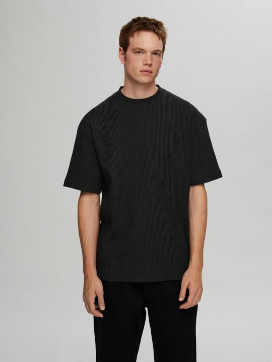 Image du produit Selected Homme Relaxed Fit Waffelmuster T-Shirt (S)