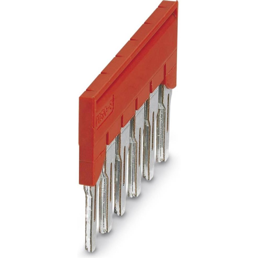 Phoenix Contact Bridge Positions: 6, Color: Red, Cavo + Spina elettrica, Rosso