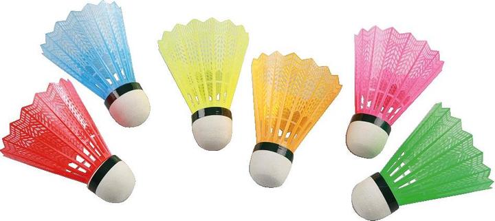 Victor Badminton balls with coloured basket