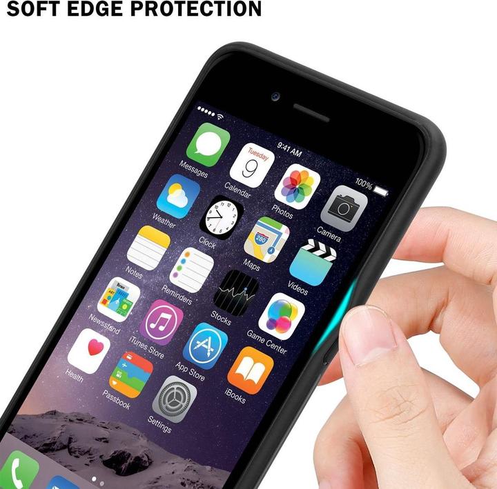 Actual product image Cadorabo TPU Striped Glass Cover (Apple iPhone 6 Plus)