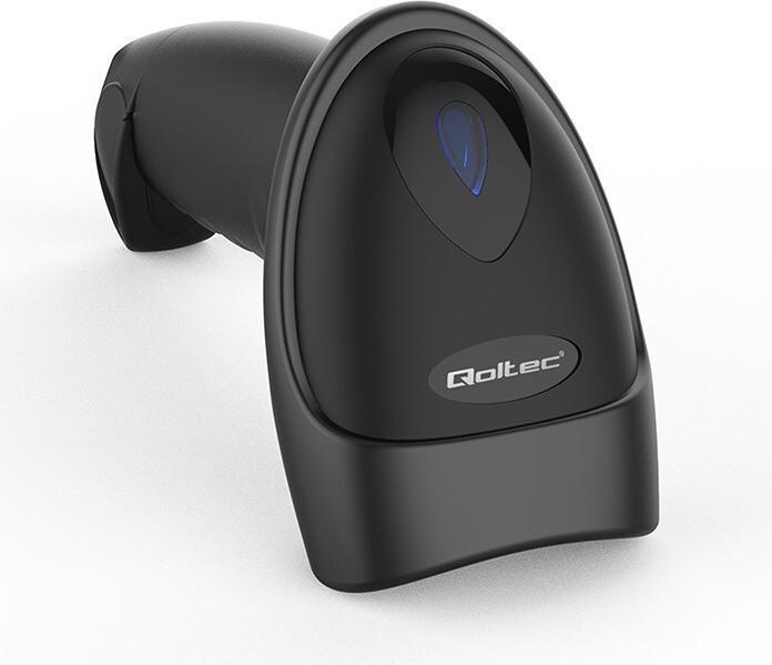 Actual product image Qoltec Scanner Barcode-Leser 1D 2D USB Bluetooth (2D barcodes, 1D barcodes, QR Code)