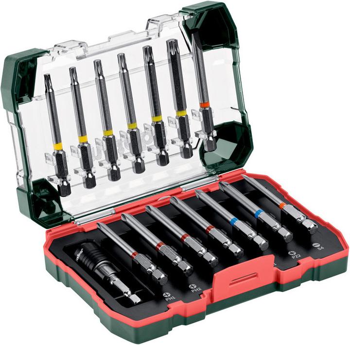 Actual product image Metabo Bit Box SP (T20 2x, T30 1x, PZ2 1x, T25 2x, T40 1x, SL6 1x, SL4 1x, PZ1 1x, PH3 x1, 1x PH 1, PH2 x2)