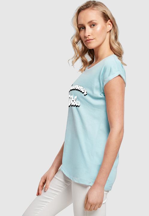 Produktbild Merchcode Ladies Summer Vibes Extended Shoulder Tee - 112619 (L)