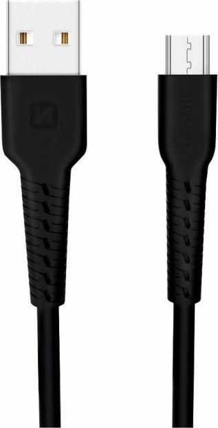 Produktbild Swissten USB Auf Micro USB 1.0m Schwarzes Datenkabel (1 m)