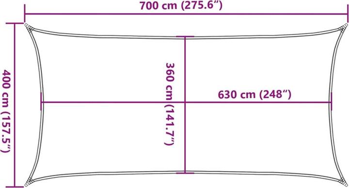 Actual product image VidaXL Alethea (400 x 700 cm)
