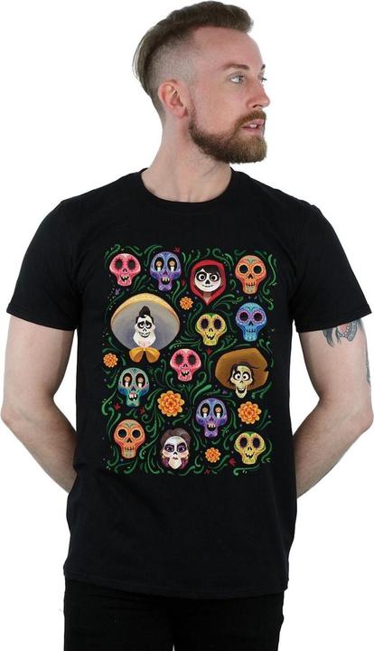 Immagine prodotto Disney Coco Heads Pattern Maglietta Uomo (XXL)