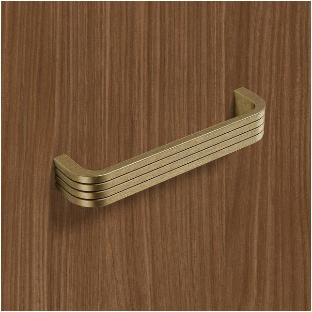 Produktbild Hettich Griff Pomezia Messing Optik antik 128 mm