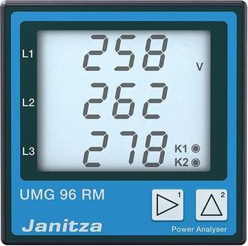 Produktbild Janitza UMG96RM-E 6-Kanal Netzanalysator UMG96RM (CAT III, Kabeltester)