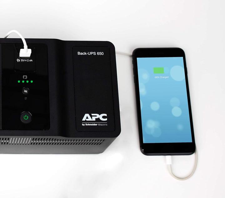 Produktbild APC Back-UPS 650VA 1USB Charge Port (650 VA, 400 W, Standby USV)
