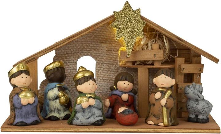 Image du produit LB H&F Weihnachtskrippe mit Figuren-Set inkl. Licht