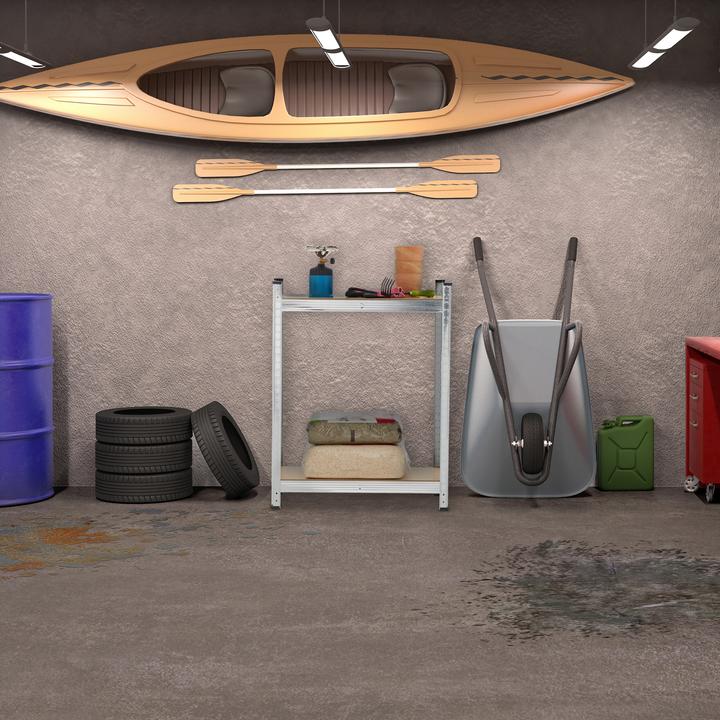Actual product image Relaxdays 2x heavy duty shelving