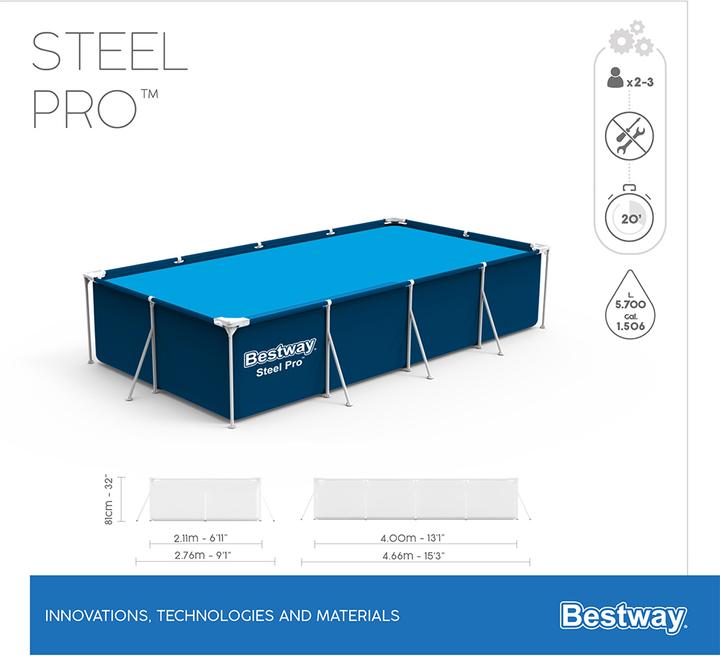 Produktbild Bestway Steel Pro Pool Set (400 x 211 x 81 cm)