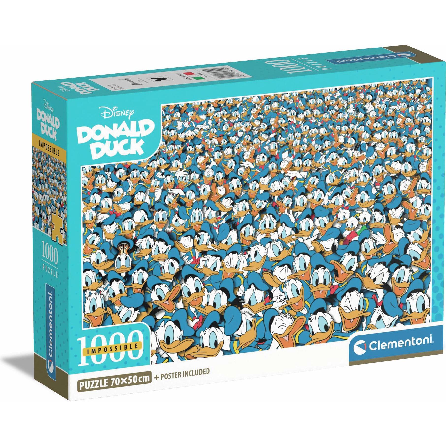 Clementoni Multicolore Paperino Puzzle Impossibile 1000 (1000 Pezzi)