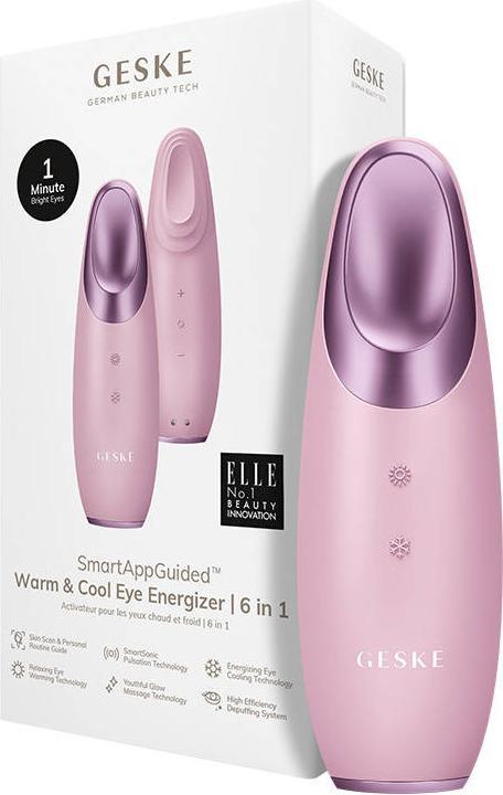 Produktbild Konjac Sponge Masażer do oczu Cool & Warm 6w1 Geske z Aplikacją (różowy)