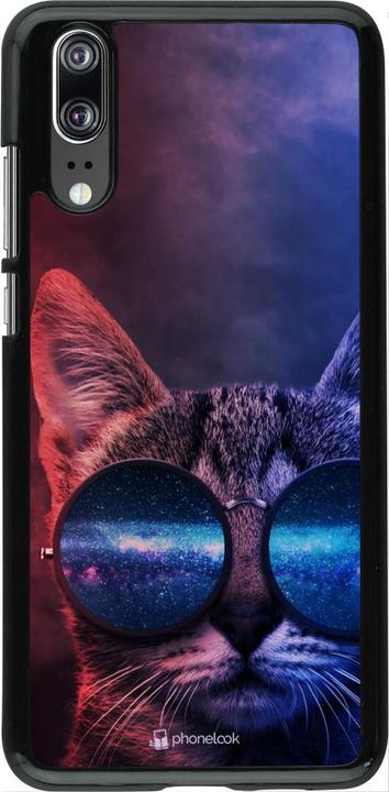 Produktbild PhoneLook Hülle Red Blue Cat Glasses (Huawei P20)