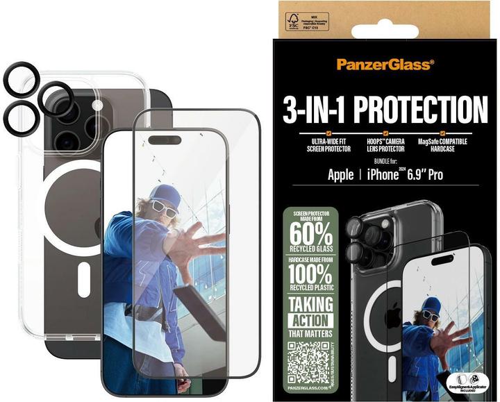 Image du produit PanzerGlass Bundle Ultra Wide FIt Glass + Case + Lens (1 pcs, Apple iPhone 16 Pro Max)