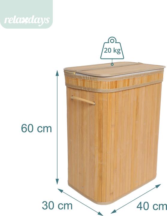 Actual product image Relaxdays Laundry bin (72 l)