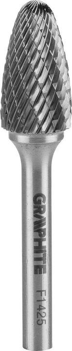 Immagine prodotto Graphite Fresa per metallo TCM, tipo F (punta arrotondata), 14 x 25 mm, gambo 6 x 45 mm