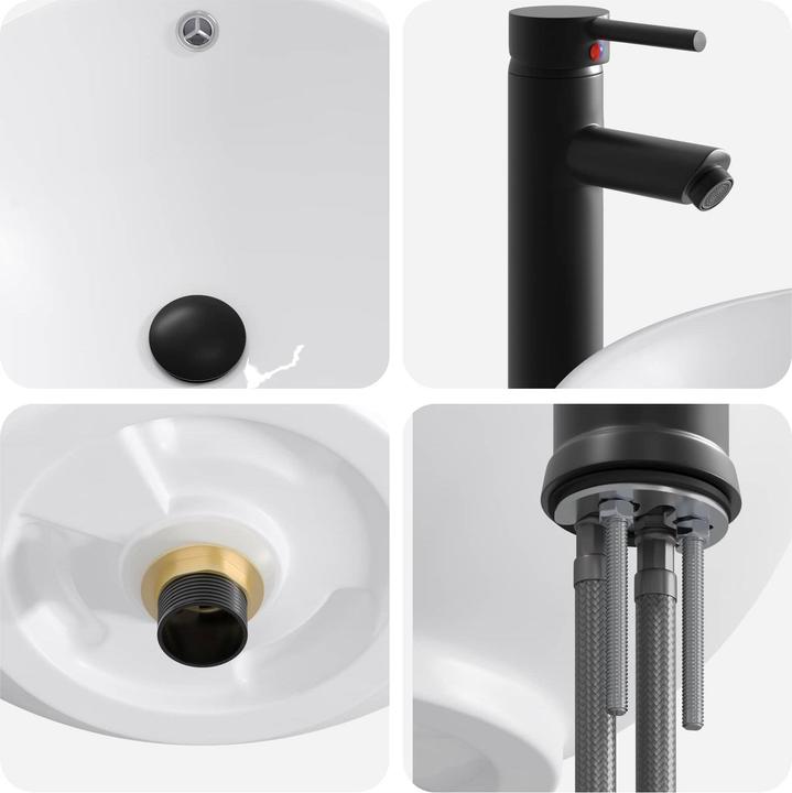 Actual product image vidaXL Badezimmerwaschbecken (440 mm, 440 mm)