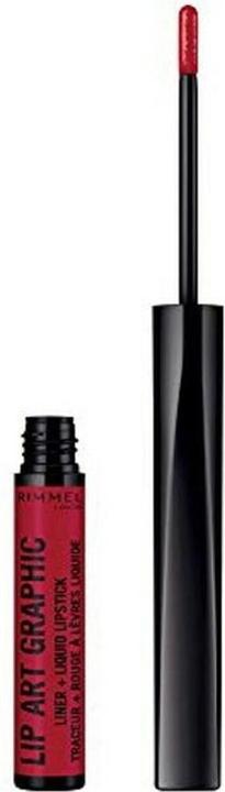 Rimmel London Lip Art Graphic liner&liquid lipstick #810-be free (810 Be Free)