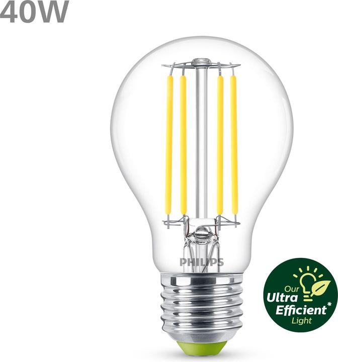 Energielabel Philips Lamp (E27, 2.30 W, 485 lm, 1 x, A)