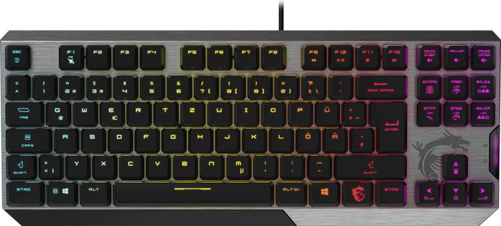 Actual product image MSI Vigor GK50 LP TKL DE GAMING Keyboard retail FRENCH (Without keyboard layout, Cable)