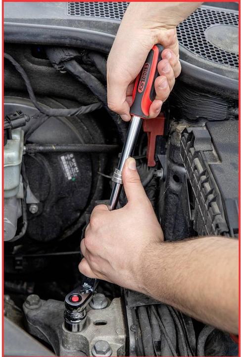 Productafbeelding KS Tools 3/8" SlimPOWER telescopische joint omkeerbare ratel (3/8")