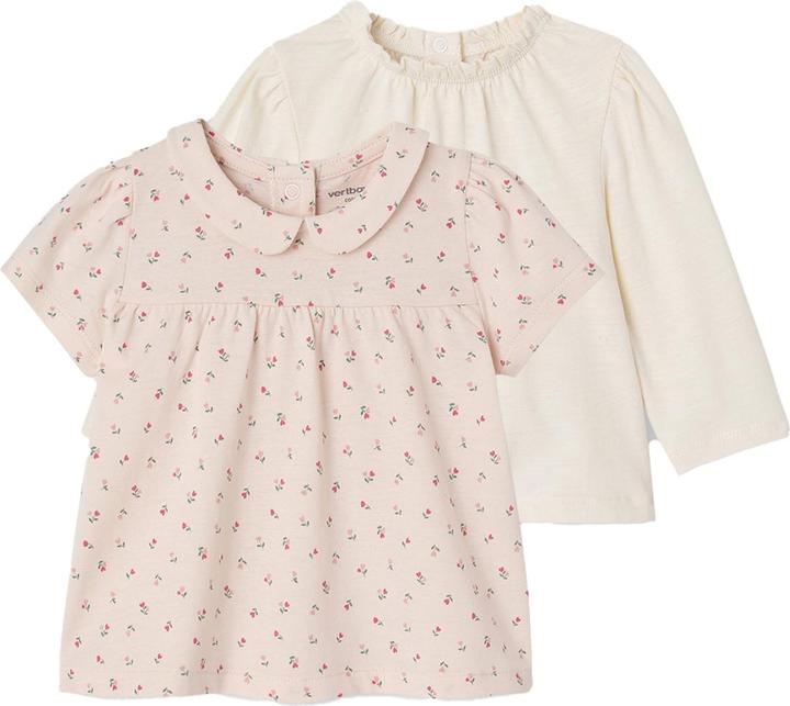 Produktbild Vertbaudet Bio-Kollektion: 2er-Pack Baby Shirts, Langarm & Kurzarm (80)