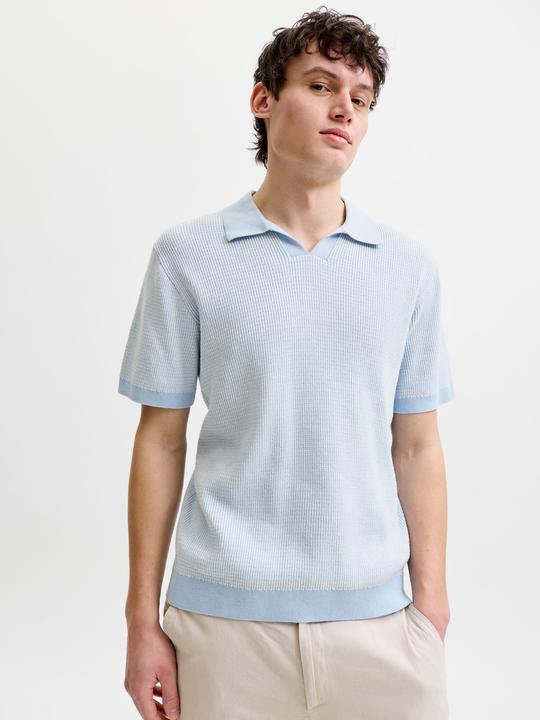 Produktbild Jack & Jones Jprblahudson Knit Split Neck Ss Sn (XS)