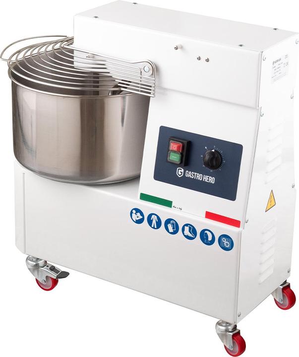 Actual product image Gastro Hero Spiral dough mixer PROFI V with rollers - fixed head (1100 W)