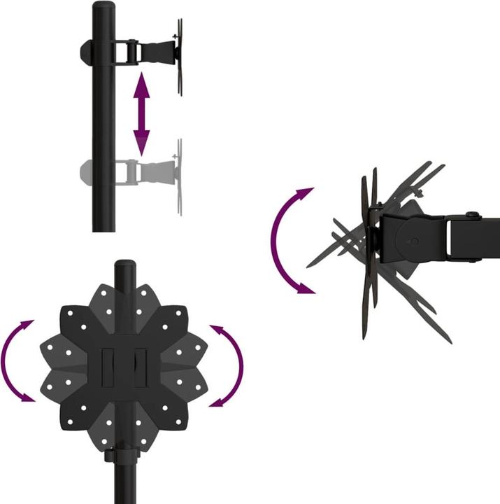 Image du produit vidaXL Monitorhalterung (Tables, 32", 10 kg)
