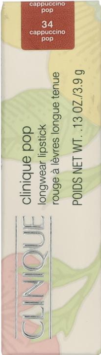 Actual product image Clinique Pop Longwear Lipstick Cappuccino Pop - Satin 3.9g (Cappuccino Pop)