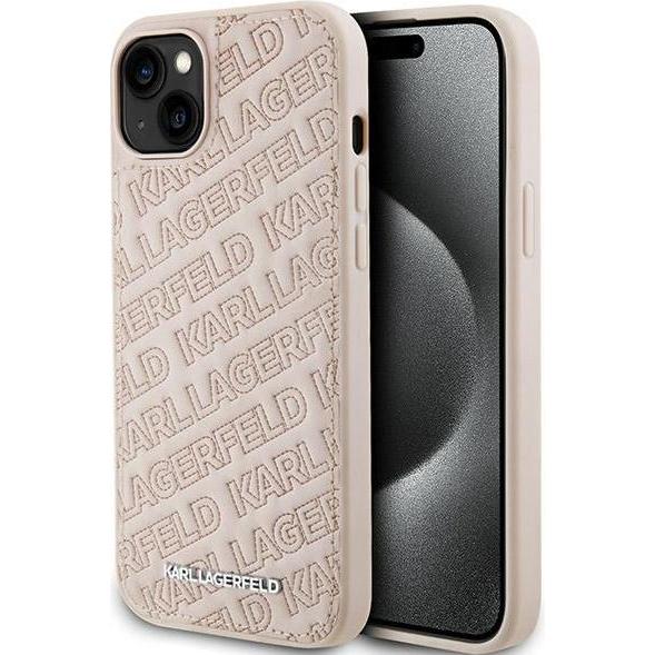 Karl Lagerfeld KLHCP15MPQKPMP iPhone 15 Plus 6.7" różowy/pink hardcase Quilted K Pattern (Apple iPhone 15 Plus), Smartph...