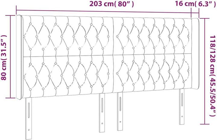 Produktbild VidaXL Musa (203 x 16 x 128 cm)