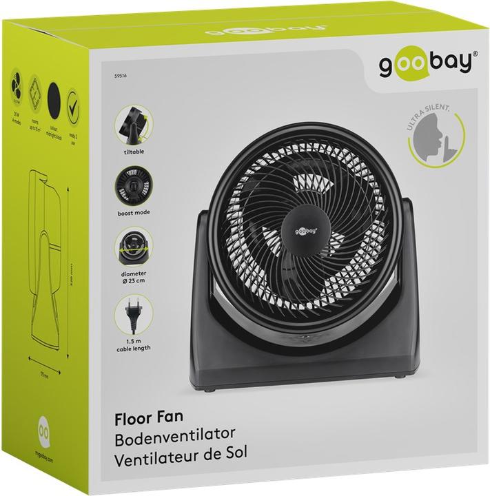 Produktbild Goobay 22,90cm (9") Bodenventilator (60 dB)